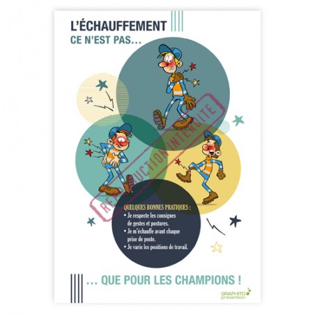 Affiche Échauffement Les bonnes pratiques