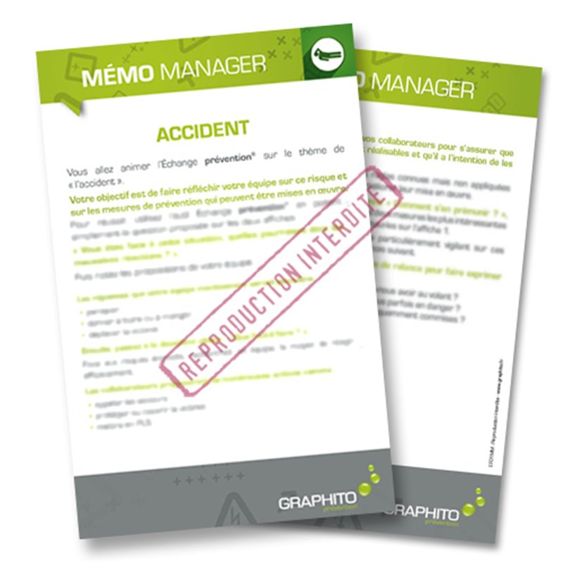 Mémo manager - Accident