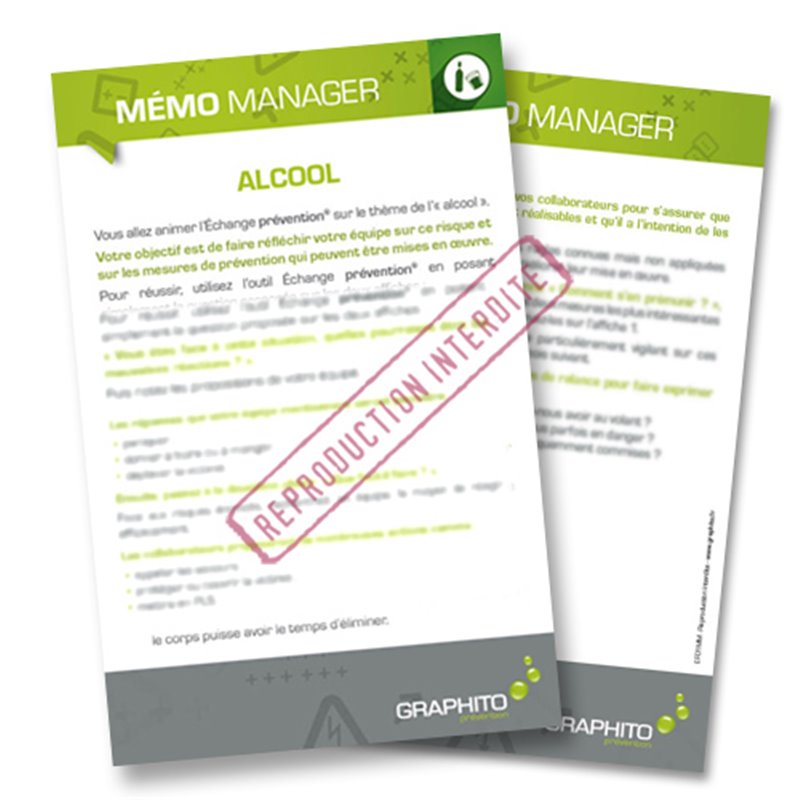 Mémo manager - Alcool