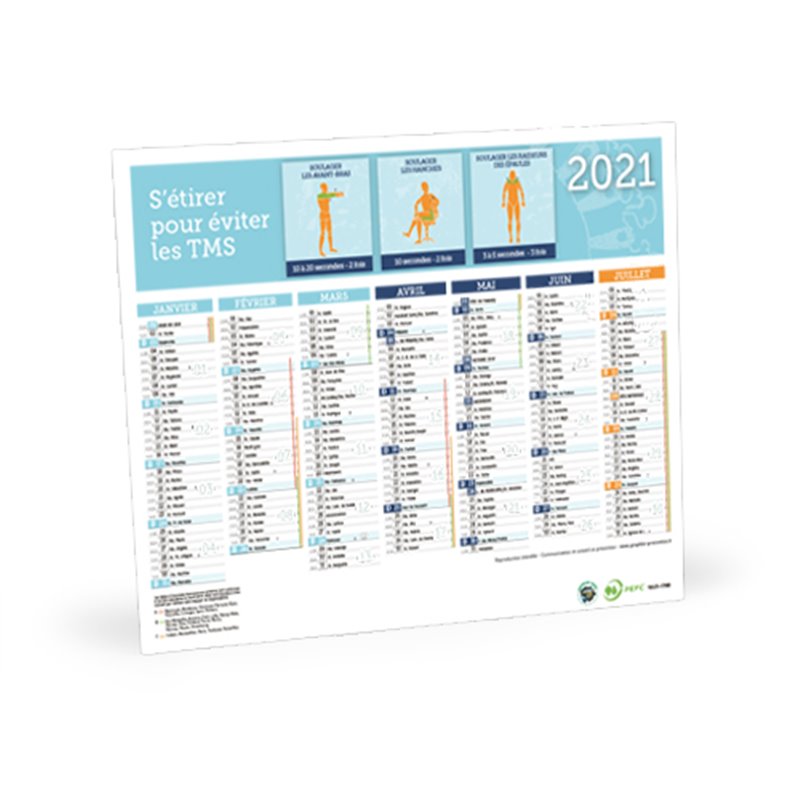 Calendrier sécurité prévention petit format 2020 Calendrier sécurité prévention petit format 2020